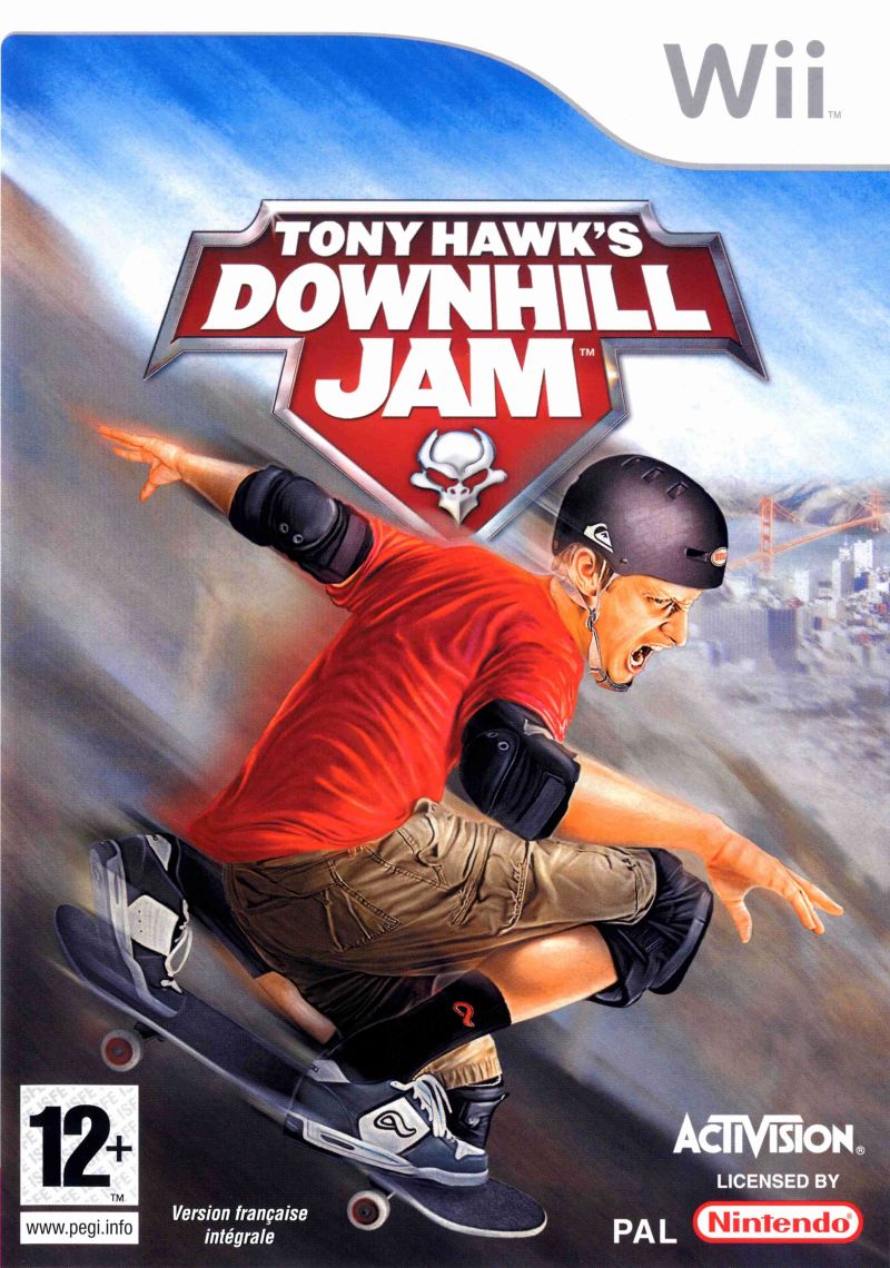 Tony Hawk Downhill Jam box art for Playstation 2